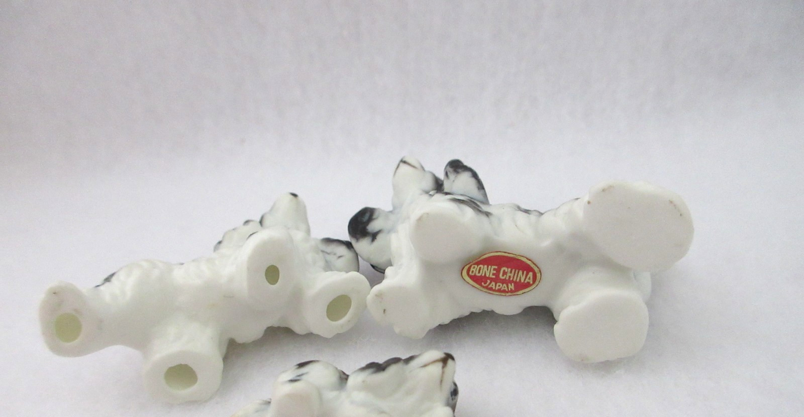 Springer Spaniel Family Miniature Bone China Figurine Set Of 3