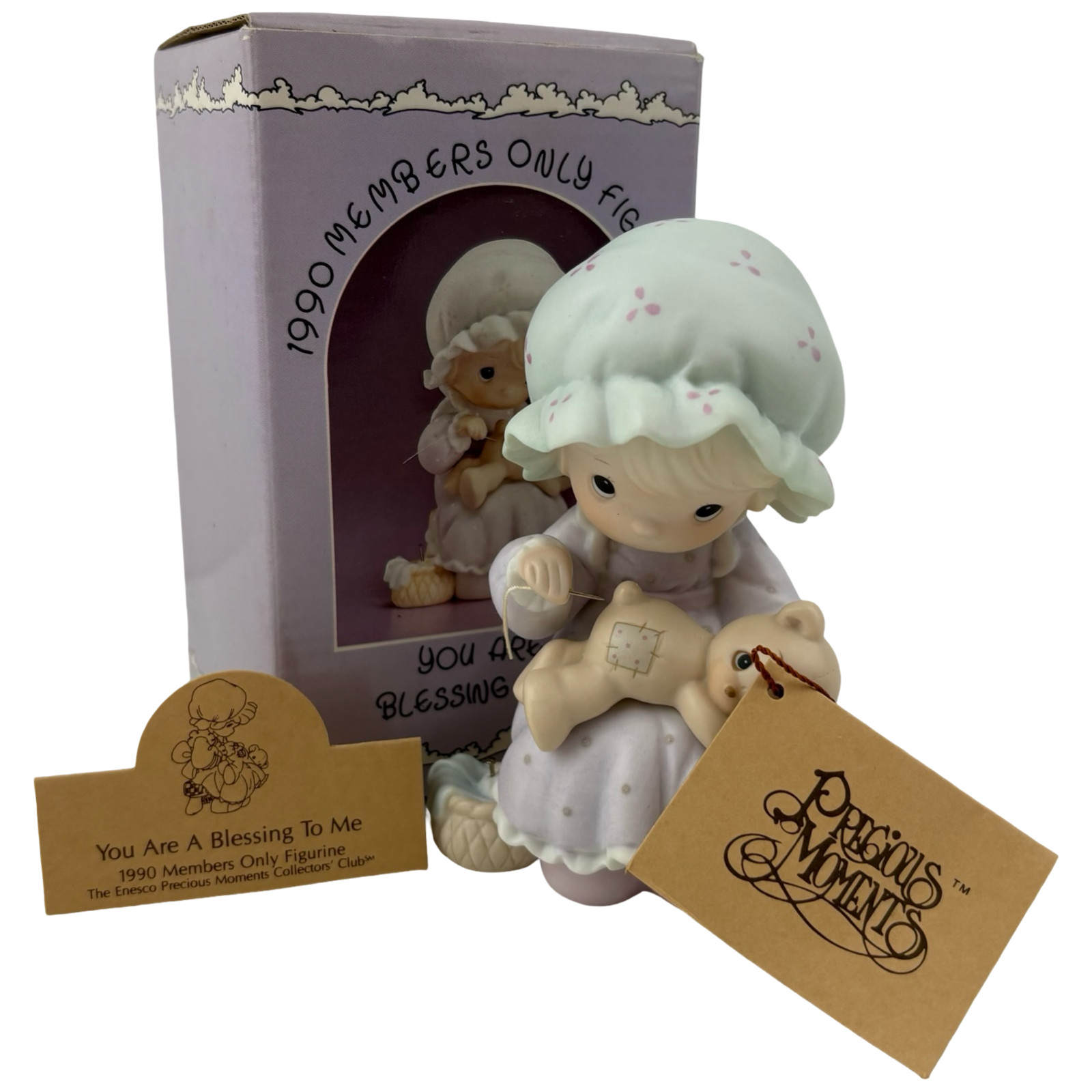 Precious Moments Figurine You Are A Blessing To Me VTG 1990 Enesco PM902 Taiwan