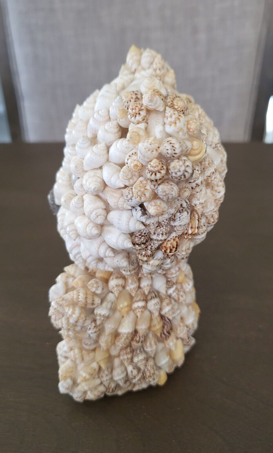 Bear Shell Figurine 5″ Tall Handcrafted Intricate Detailed Art Decorative 10 OZ