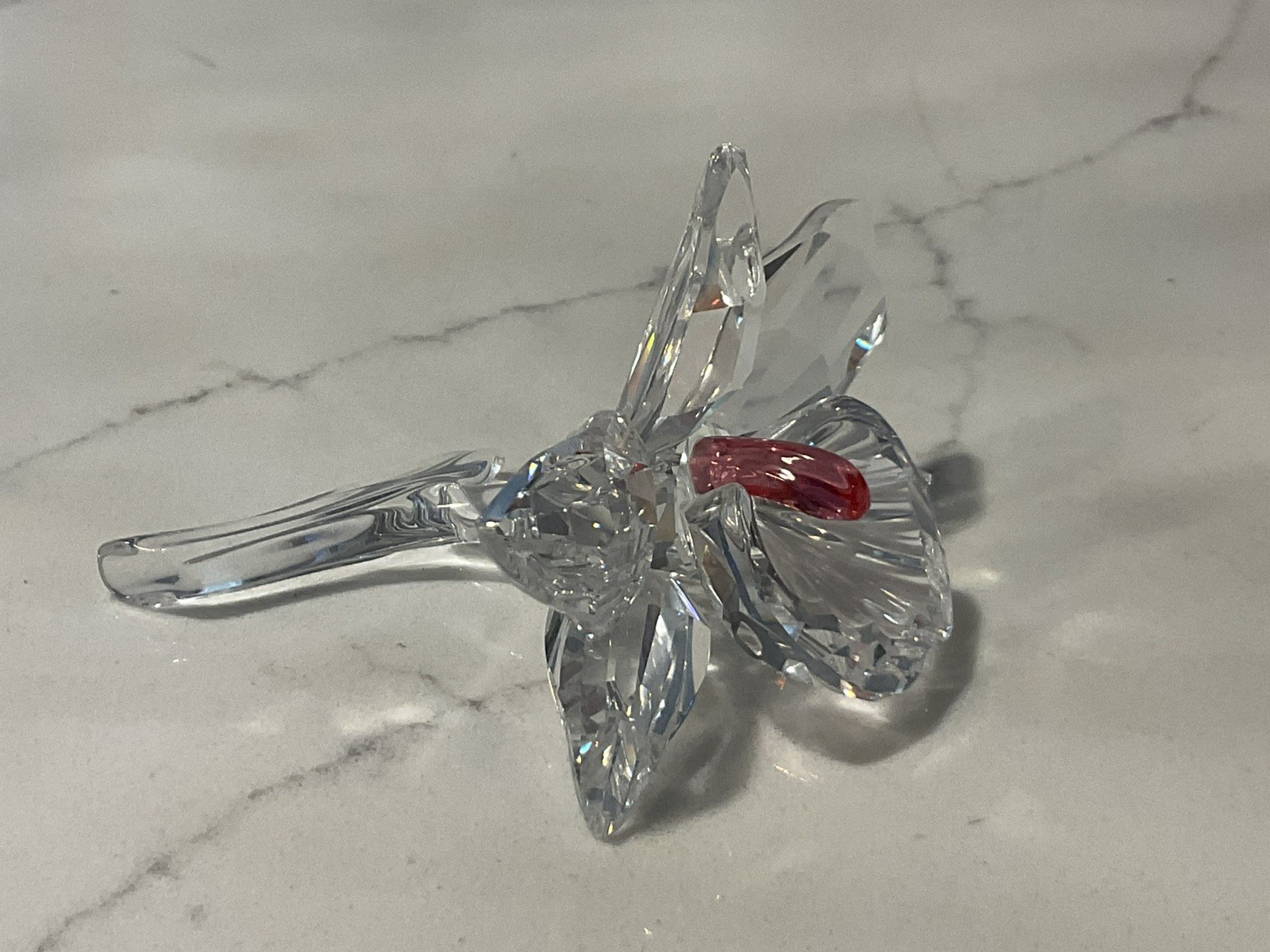 SWAROVSKI ORCHID FLOWER FIGURINE