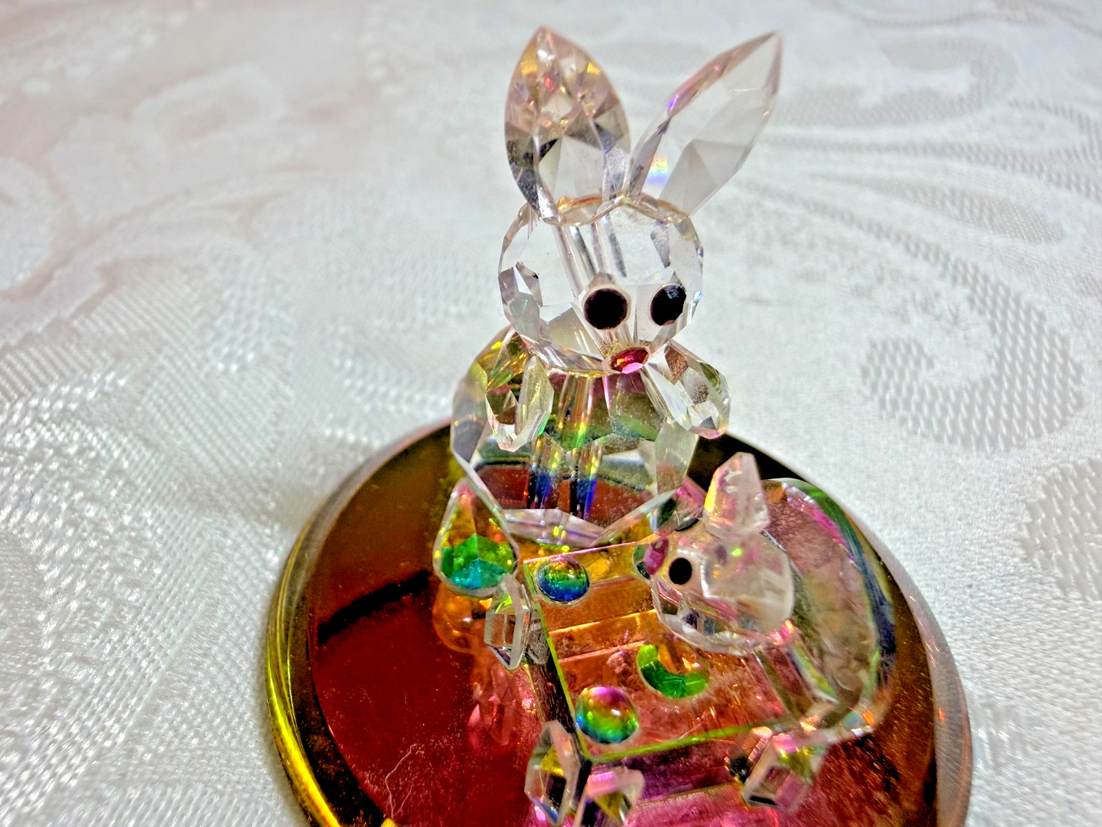Crystal Rabbit and Baby Bunny