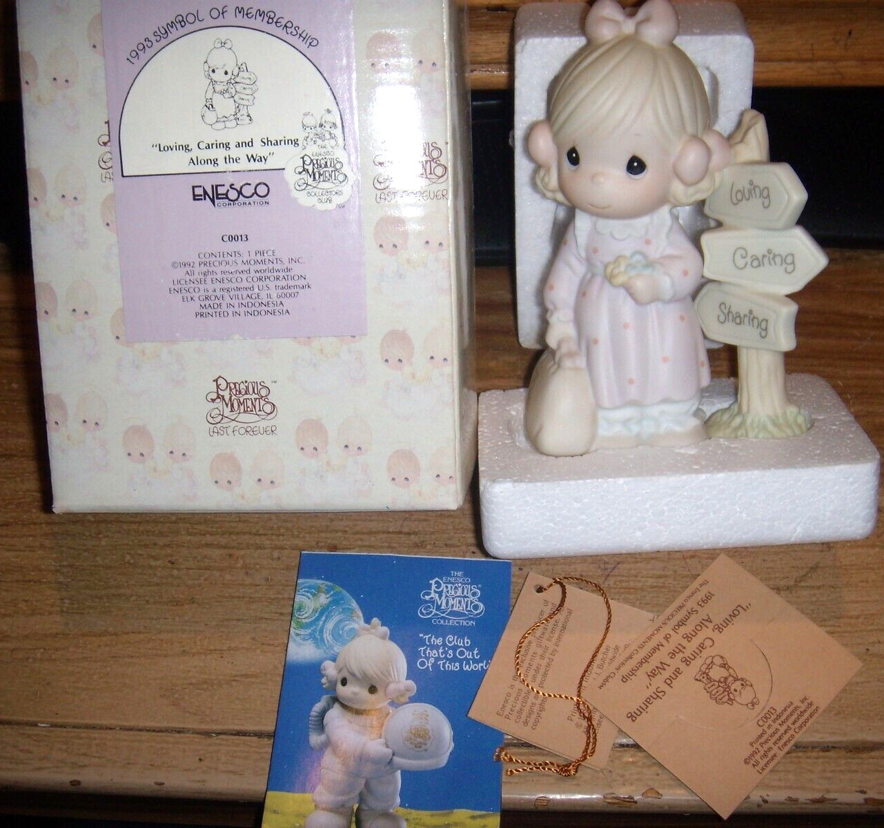 C-0013 Precious Moments “Loving, Caring and Sharing Along The Way” G Clef mark