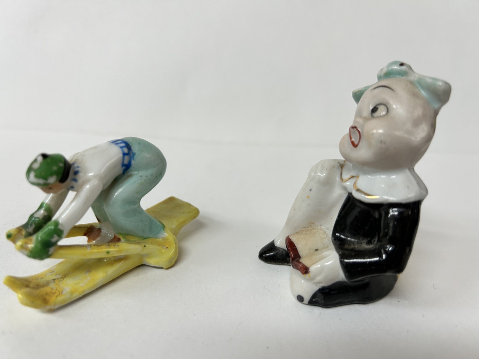 Vintage Lot of 10 Figurines, Japan, Occupied Japan, and unknown origins.