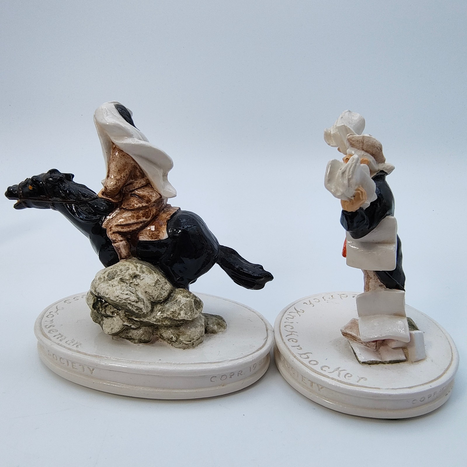 Vintage Sebastian Miniatures Sleep Hollow Set of 4 Figurines Literary 1981-1983