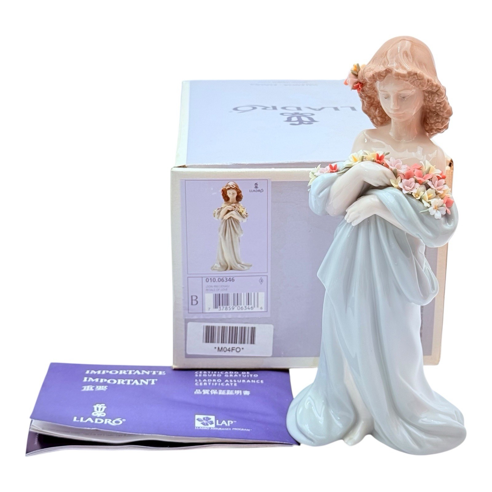 Lladro “Petals of Love” Retired #6346 Antonio Ramos 9.75″ With Original Box 2000