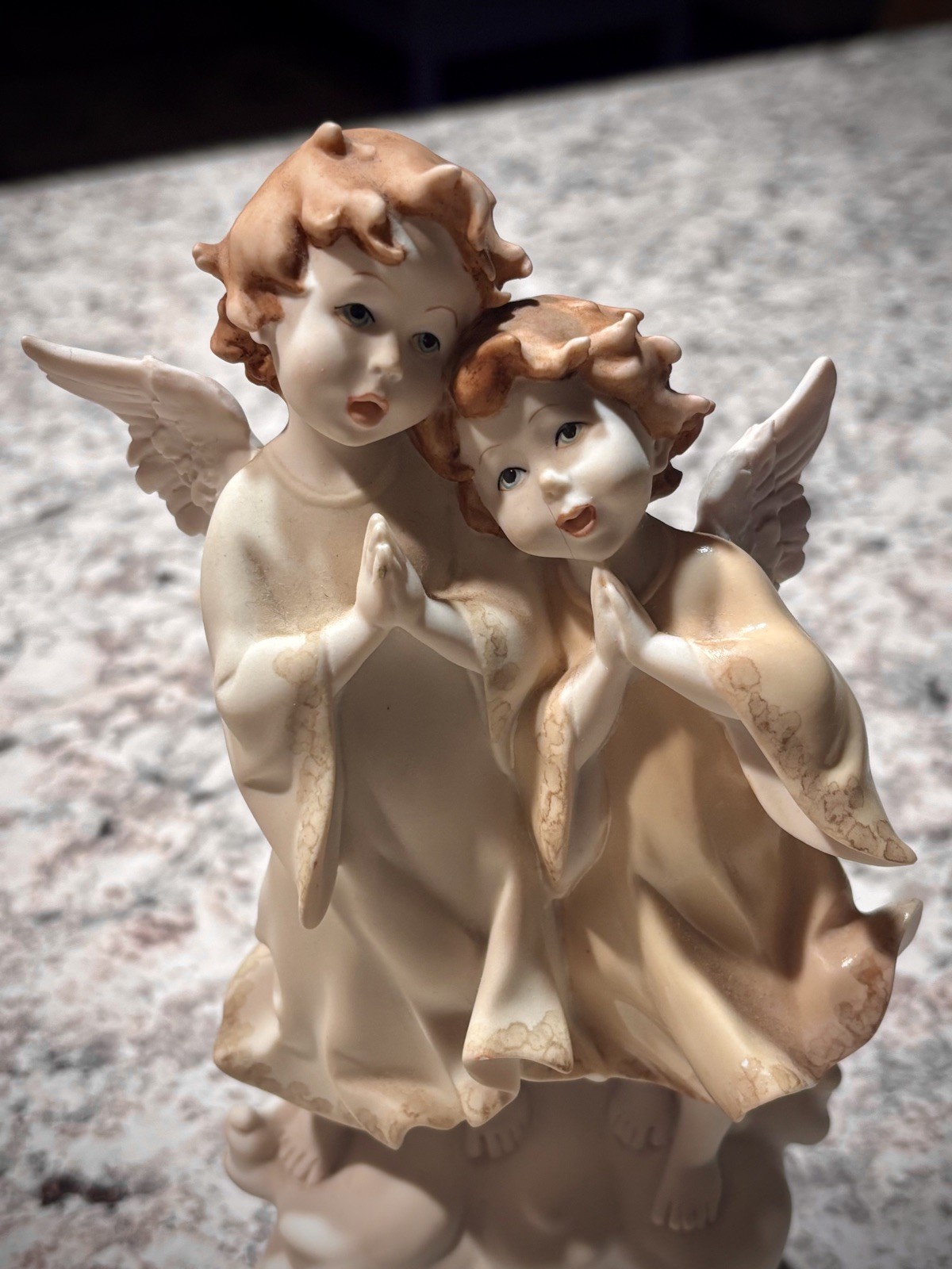 Rare VINTAGE GIUSEPPE ARMANI FLORENCE CHERUBS SINGING ANGELS FIGURINE #0770C