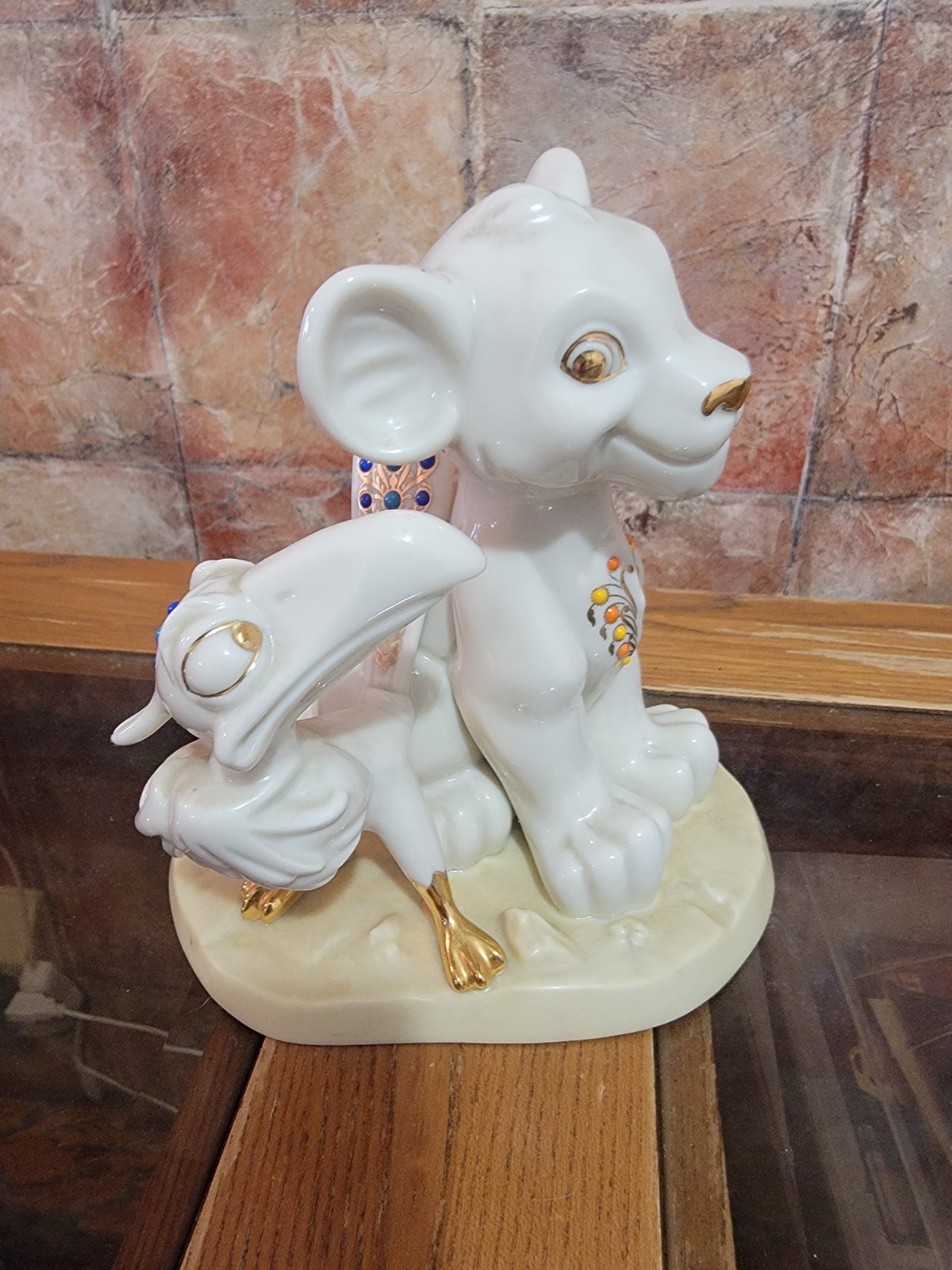Lenox Disney Simba and Zazu Figurine