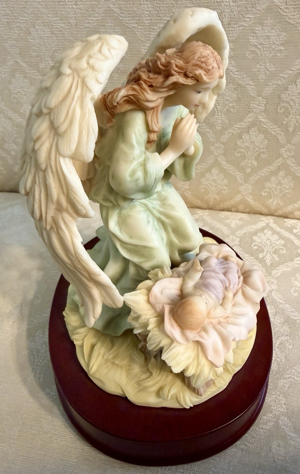 Roman Seraphim Classics Francesca Loving Guardian Angel Music Box 1993 Retired