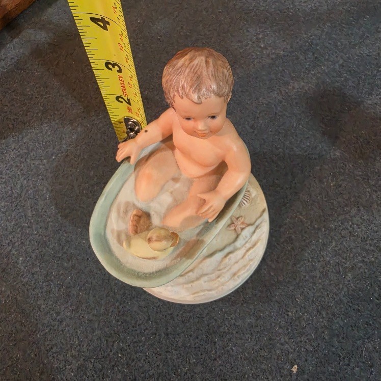 Frances Hook Private Ocean Figurine Roman Inc Ceramica Excelsis 1985 Baby Bath