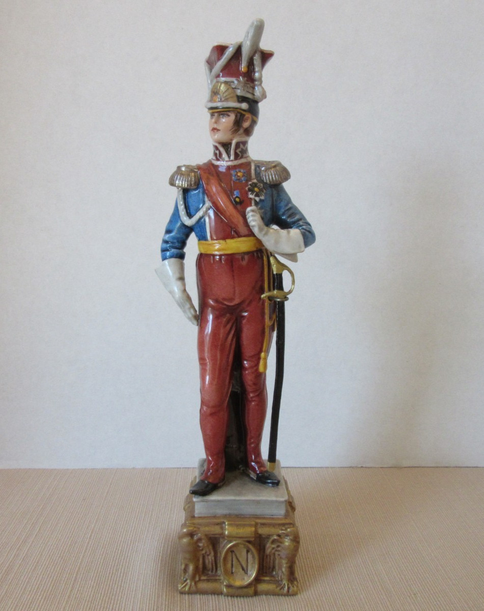 Capodimonte Bruno Merli Porcelain Imperial Guard Napolean Series Figurine
