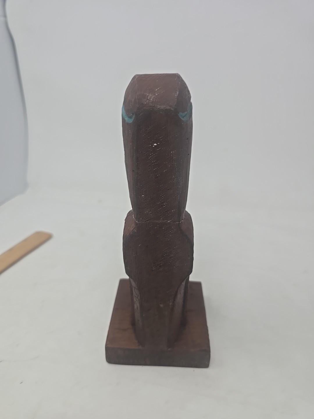 Tufflukk Alaska Wooden Look Totem Pole 8.5 inches Red Teal White