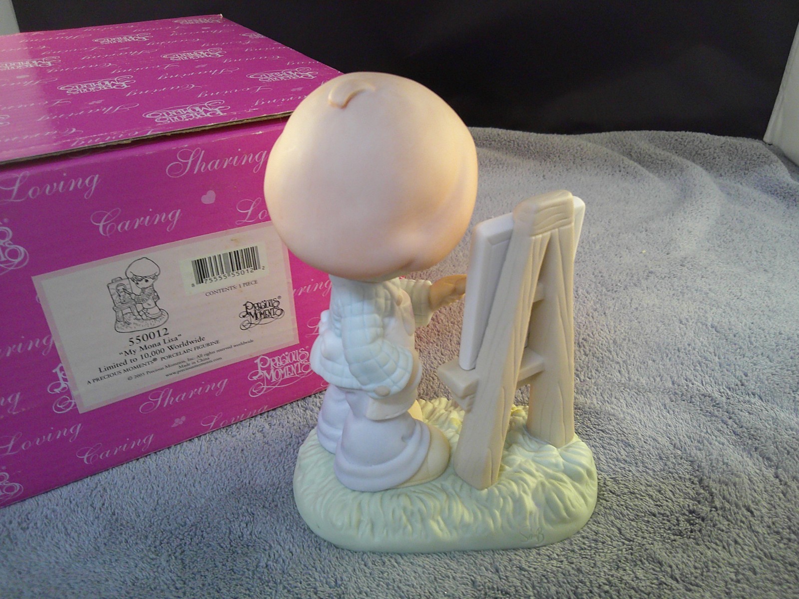 2005 Precious Moments My Mona Lisa Figurine Artist Painter Easel Limited #550012
