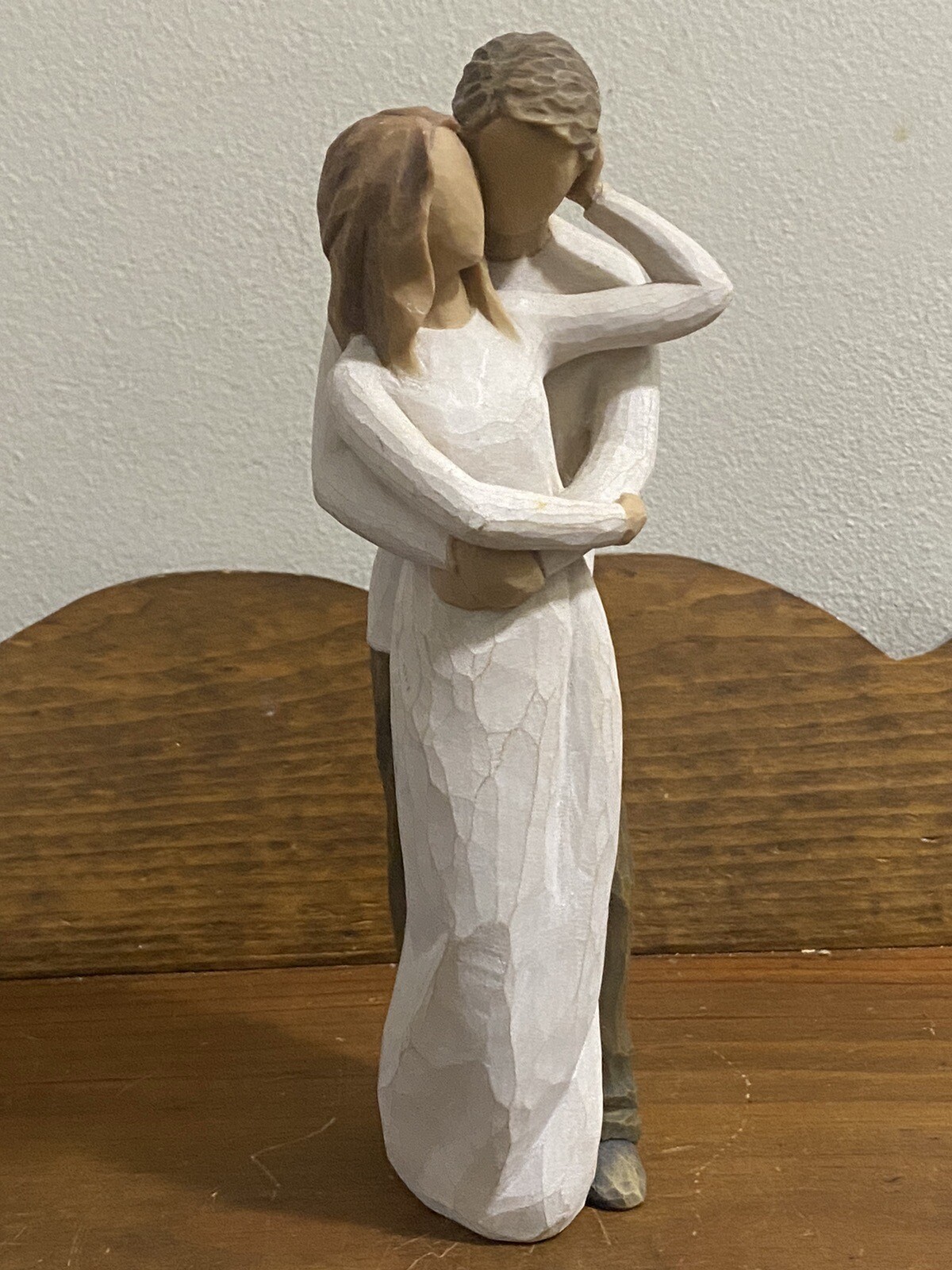 Willow Tree ” Together ” Man & Woman Couple Susan Lordi Hand-Painted Figurine 9″