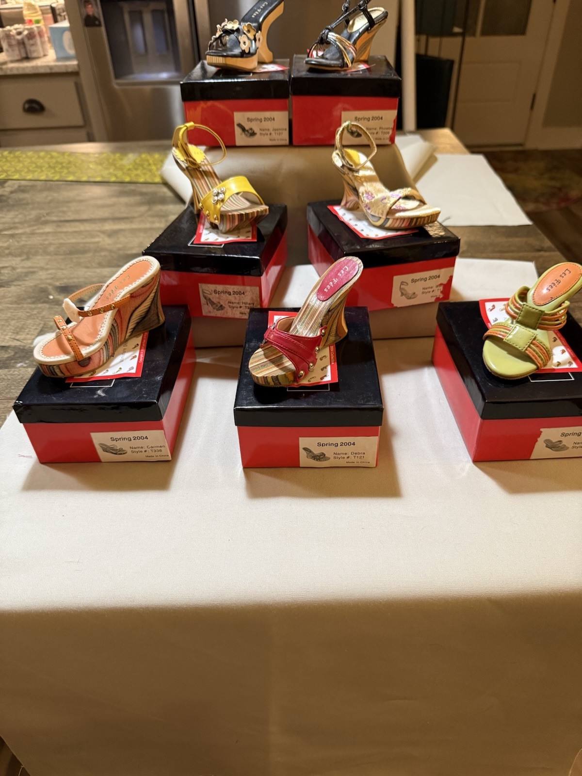 Set Of 7 LES FEES Collectible ShoesExcellent Condition, Original Boxes. $23 OBO