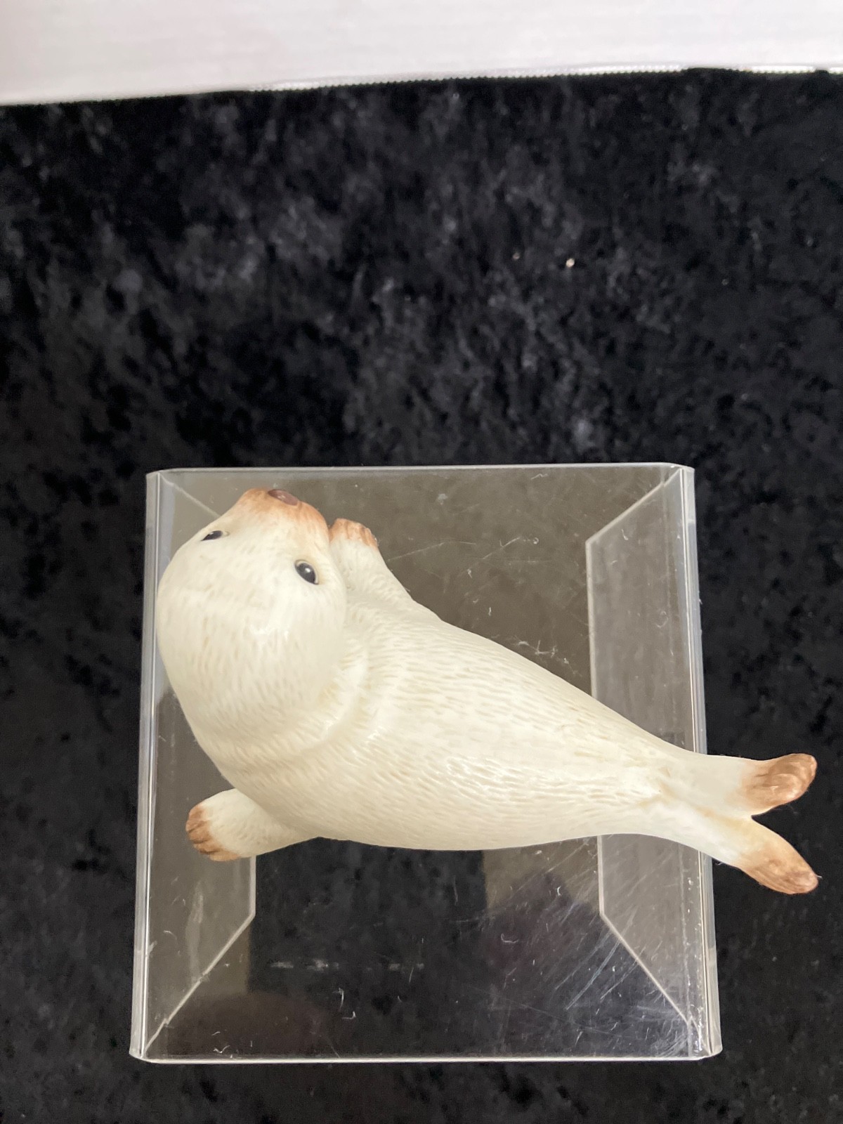 Vintage HOMCO Harp Seal Pup Figurine, Hand-Painted Matte Ceramic, #1439, Taiwan