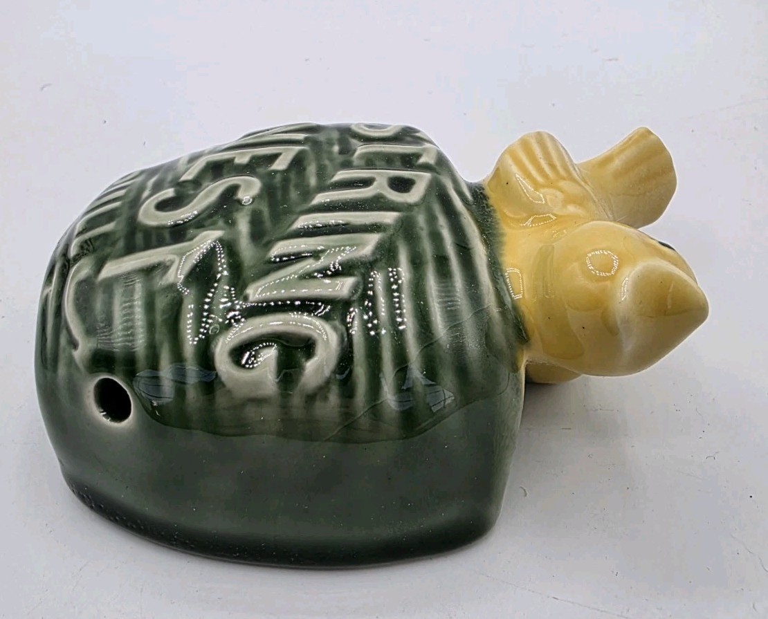 Vintage Ceramic String Nest Pull Yellow Bird Hanging String Holder Wall Mount