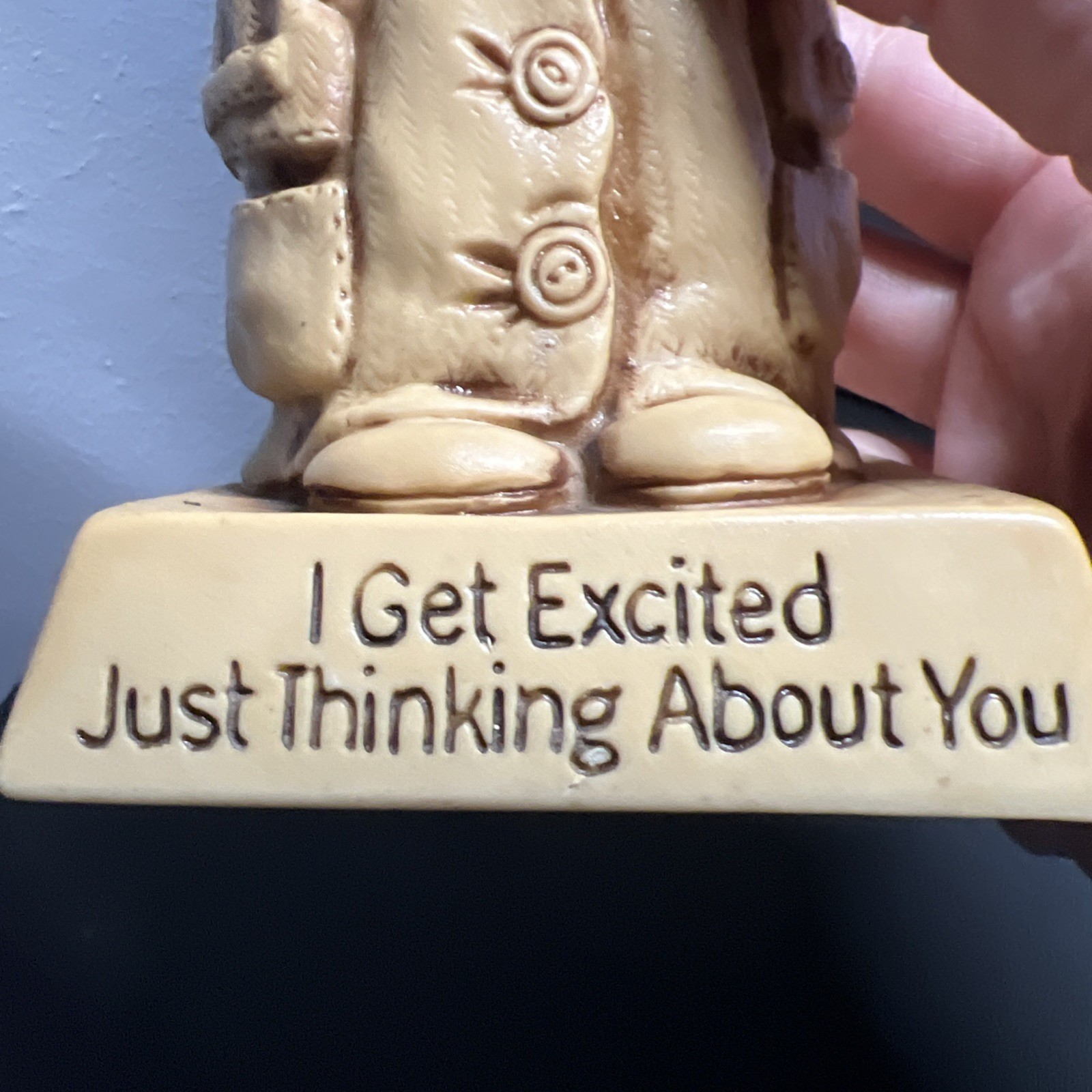 Vintage 1970’s Russ Berrie Figurine, I Get Excited Just Thinking About You, Gift