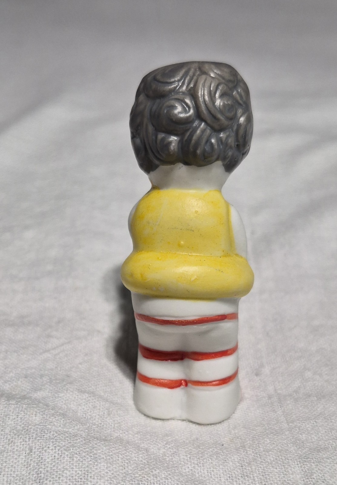 Lot Of 10 Vtg. Miniature Porcelain Bisque Clown Figurines Napcoware 1980s 2.5″