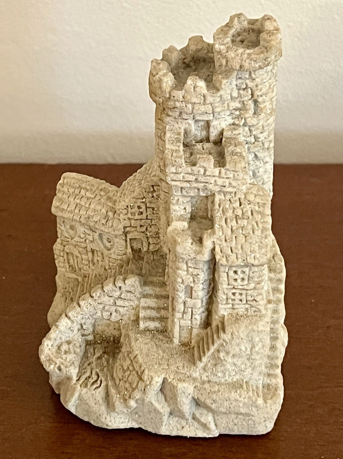 Vtg 1987 Mr Sandman Real Sand Sculpture Castle Figurine Medieval Canada