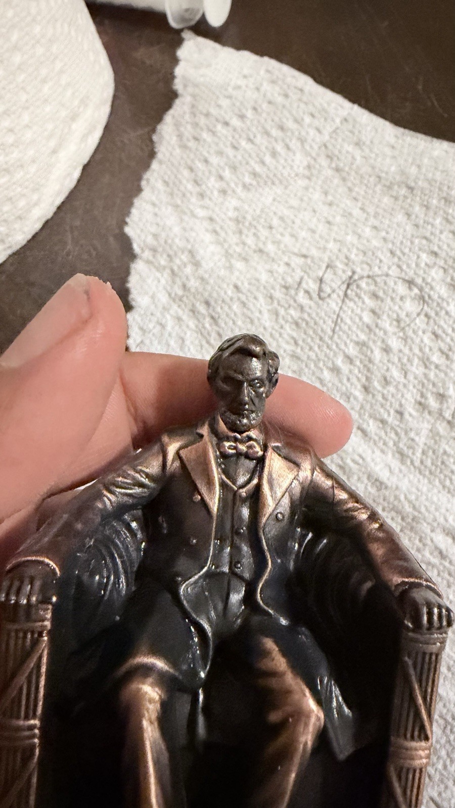 Bronze Metal Abraham Lincoln Figurine Statue Washington, D.C. 3D sharpener