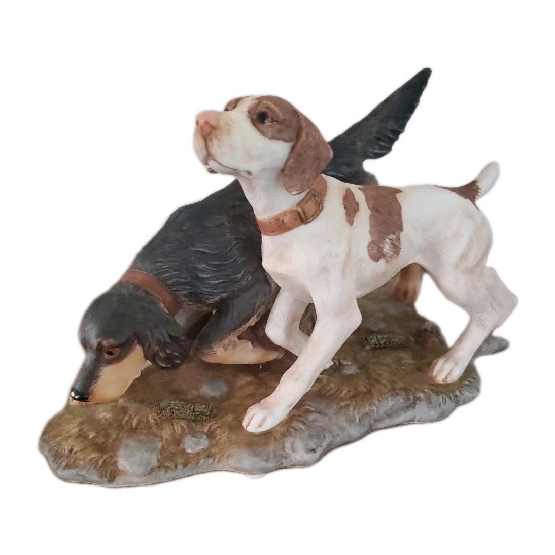Masterpiece Porcelain by Homco Dogs Figurine The Hunters Signed