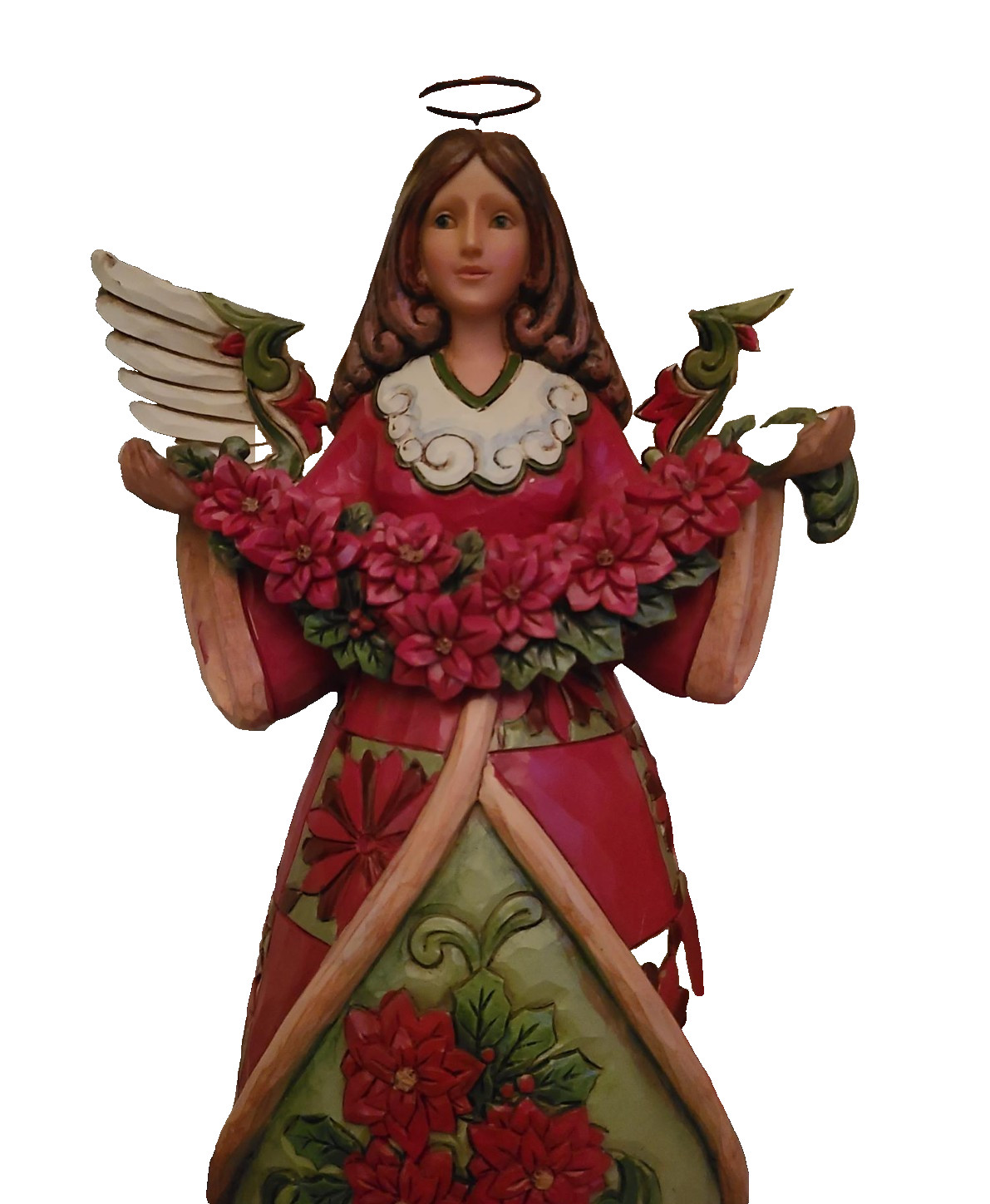 Jim Shore’s Heartwood Creek collection, The “Christmas Beauty” Poinsettia Angel