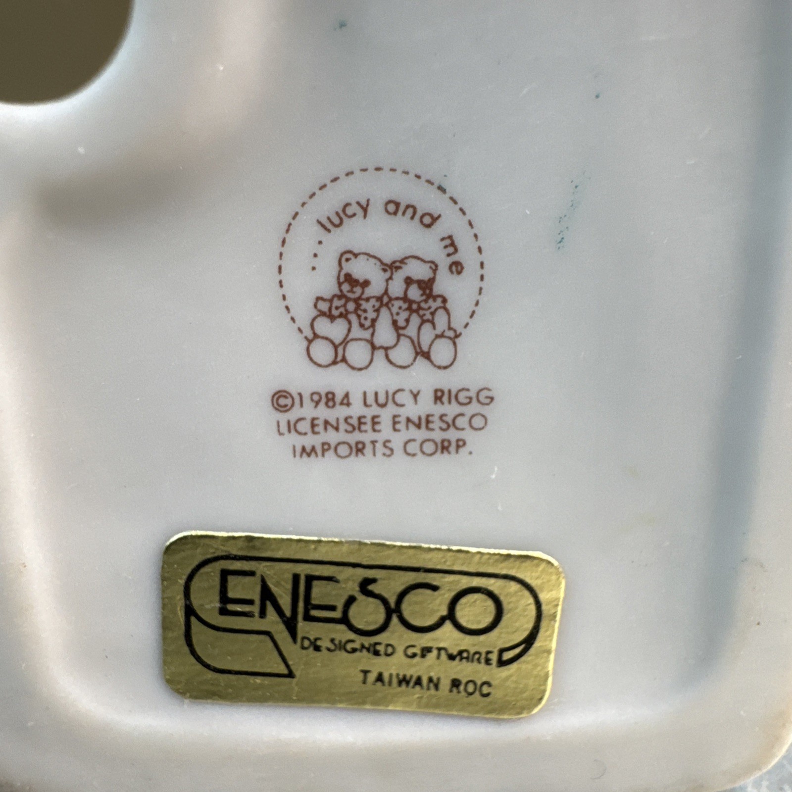 VTG Lucy & Me Weight Watcher Bear Counting The Pounds! Enesco Lucy Rigg 1984 EUC