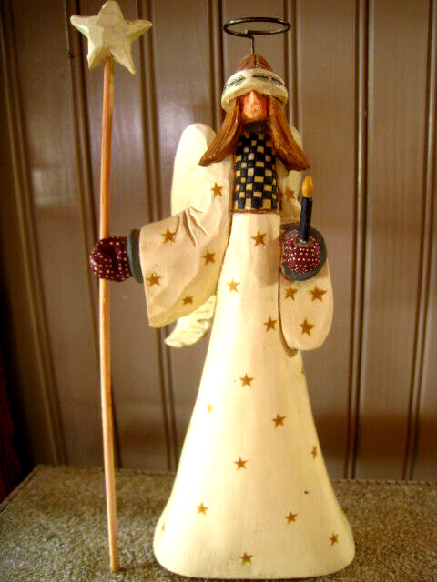 Williraye Studio G 1996 ANGELIQUE ANGEL WITH STAR AND CANDLE WW1202 NO BOX