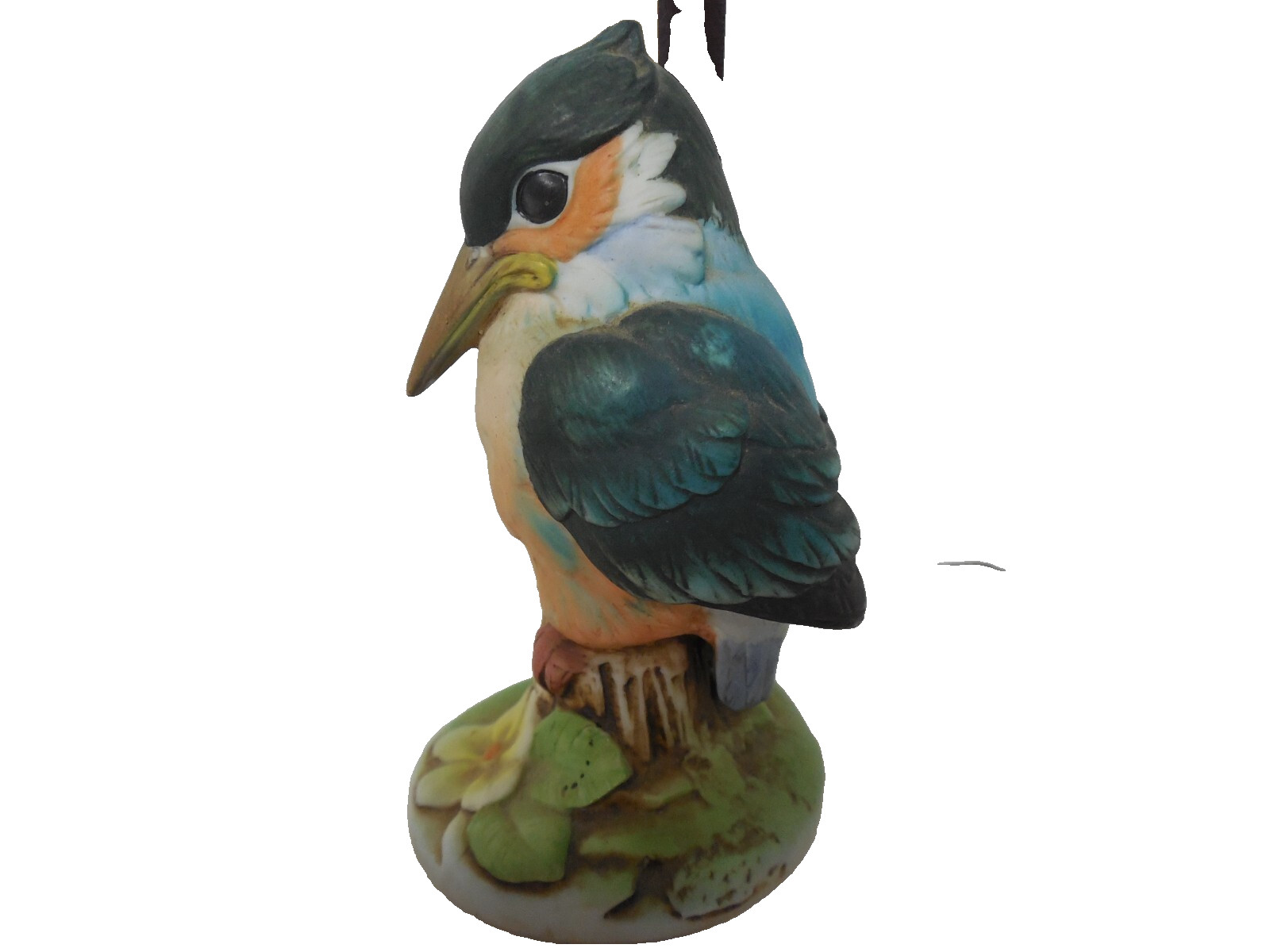 Andrea by Sadek Kingfisher Porcelain Bird Figurine #6350, 4 in tall