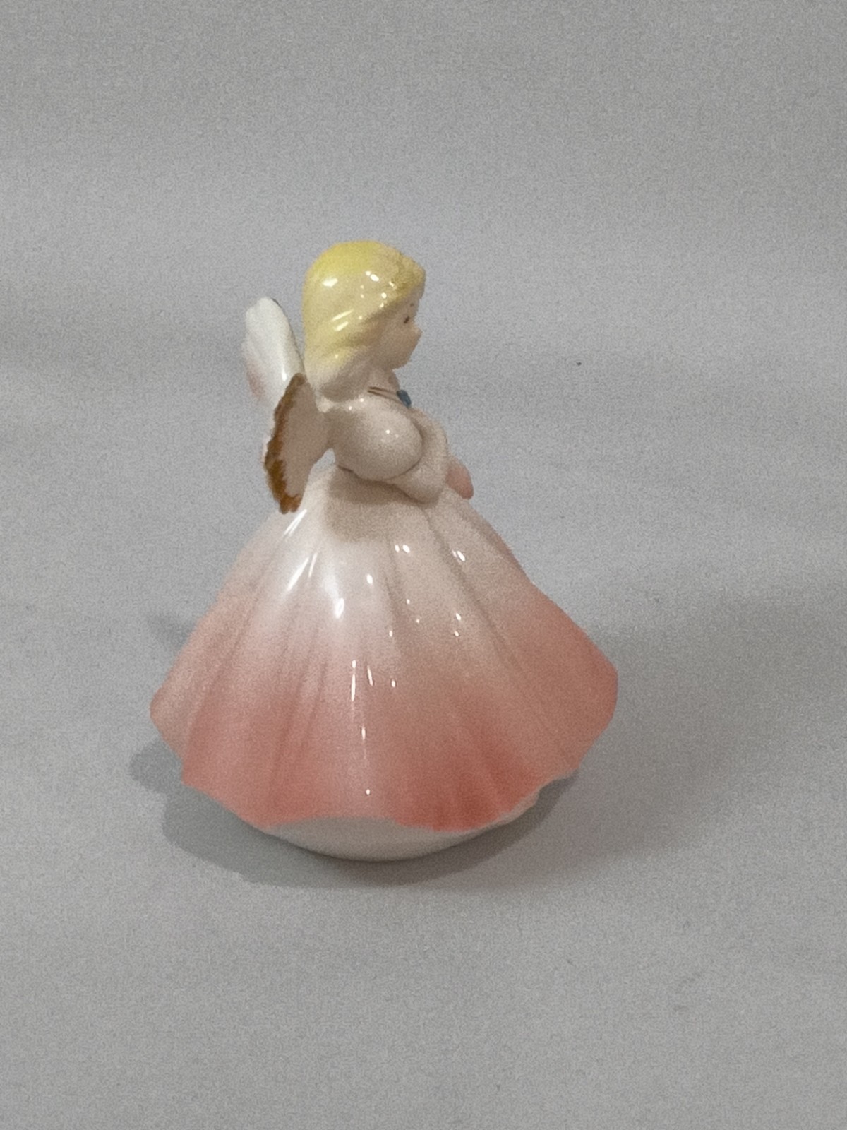 Josef Originals March Birthstone Necklace Angel Aquamarine figurine