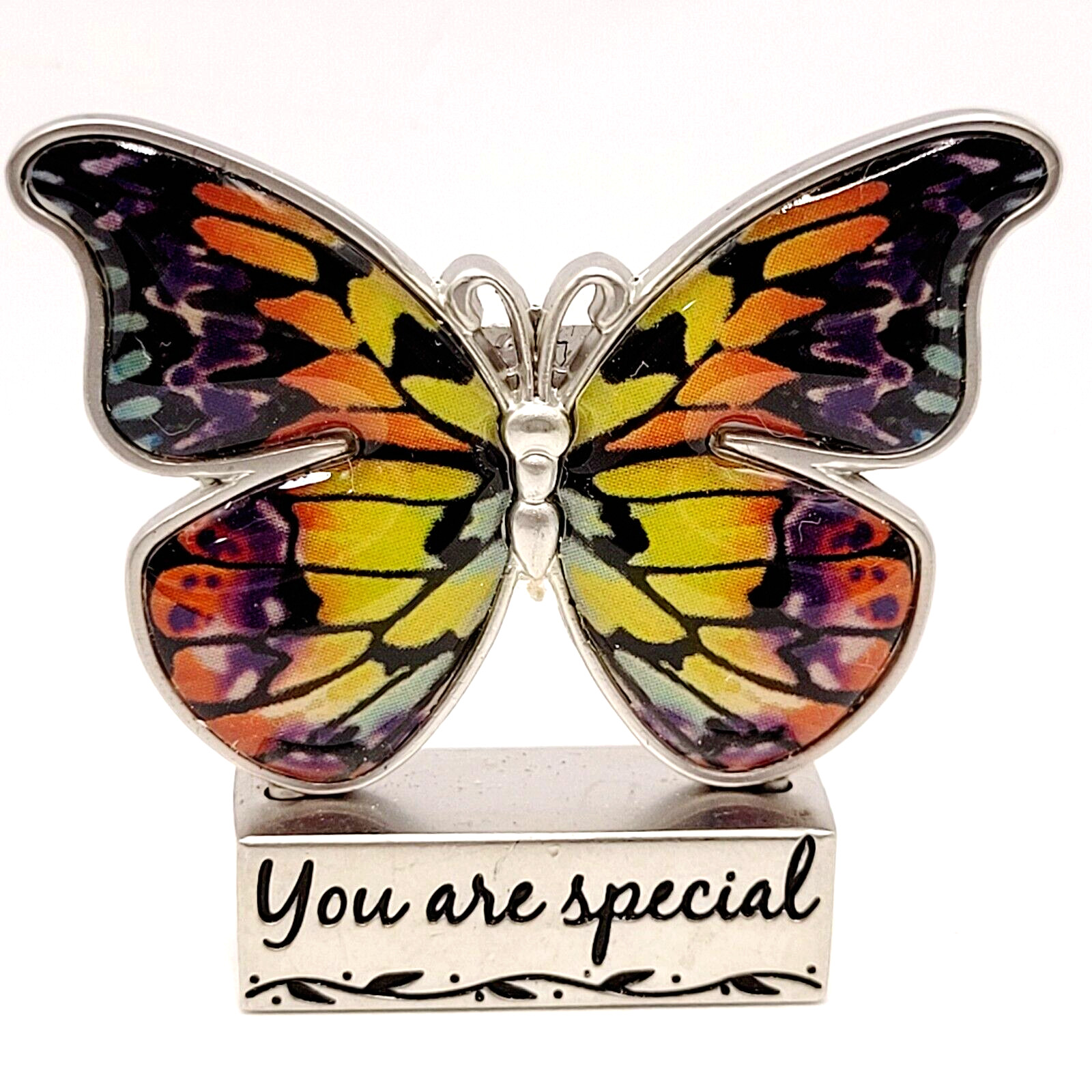 You are Special Butterfly Figure Token Metal Desk Shelf Sitter Pocket Charm GANZ