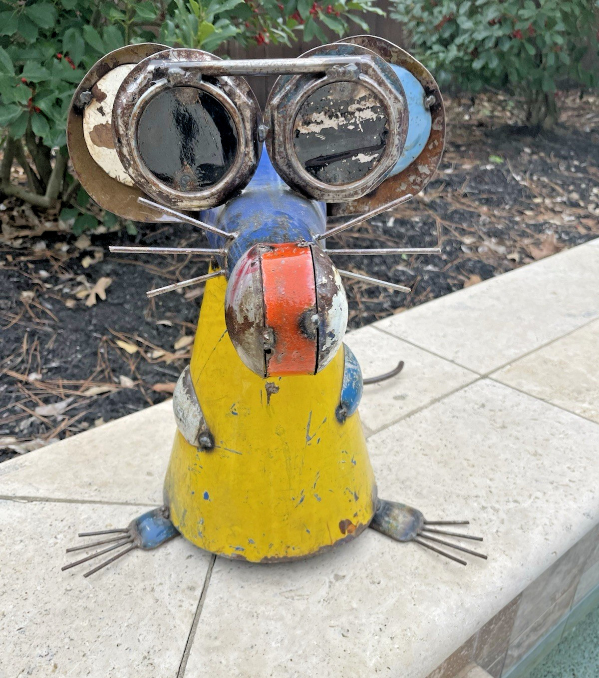 Aaron Jackson EEI EEI O Blind Mouse Think Outside Art Drum Metal Sculpture #3