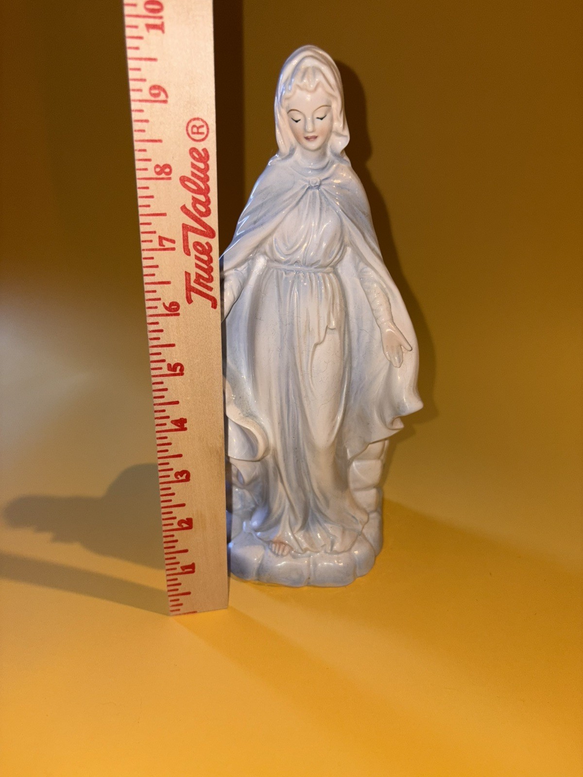 GORGEOUS! Virgin Mary Vase Planter Pretty Detailed Figurine Catholic MCM Ceramic