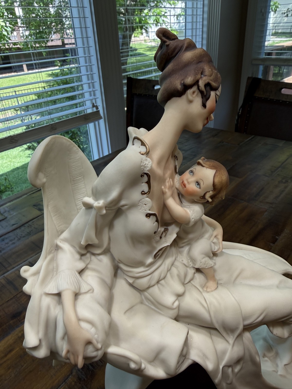 G. Armani 1987 Florence, Italy Figurine Mother & Baby Child 15.5″ x 10″ 7.6 Lbs.