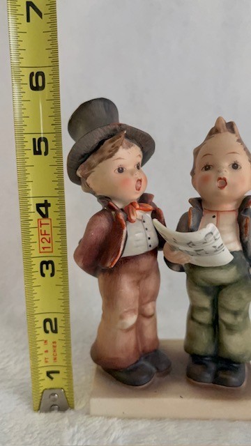 Hummel Duet #130 Boys Singing Porcelain Figurine 5.5″ TMK 2 Full Bee 1950s READ