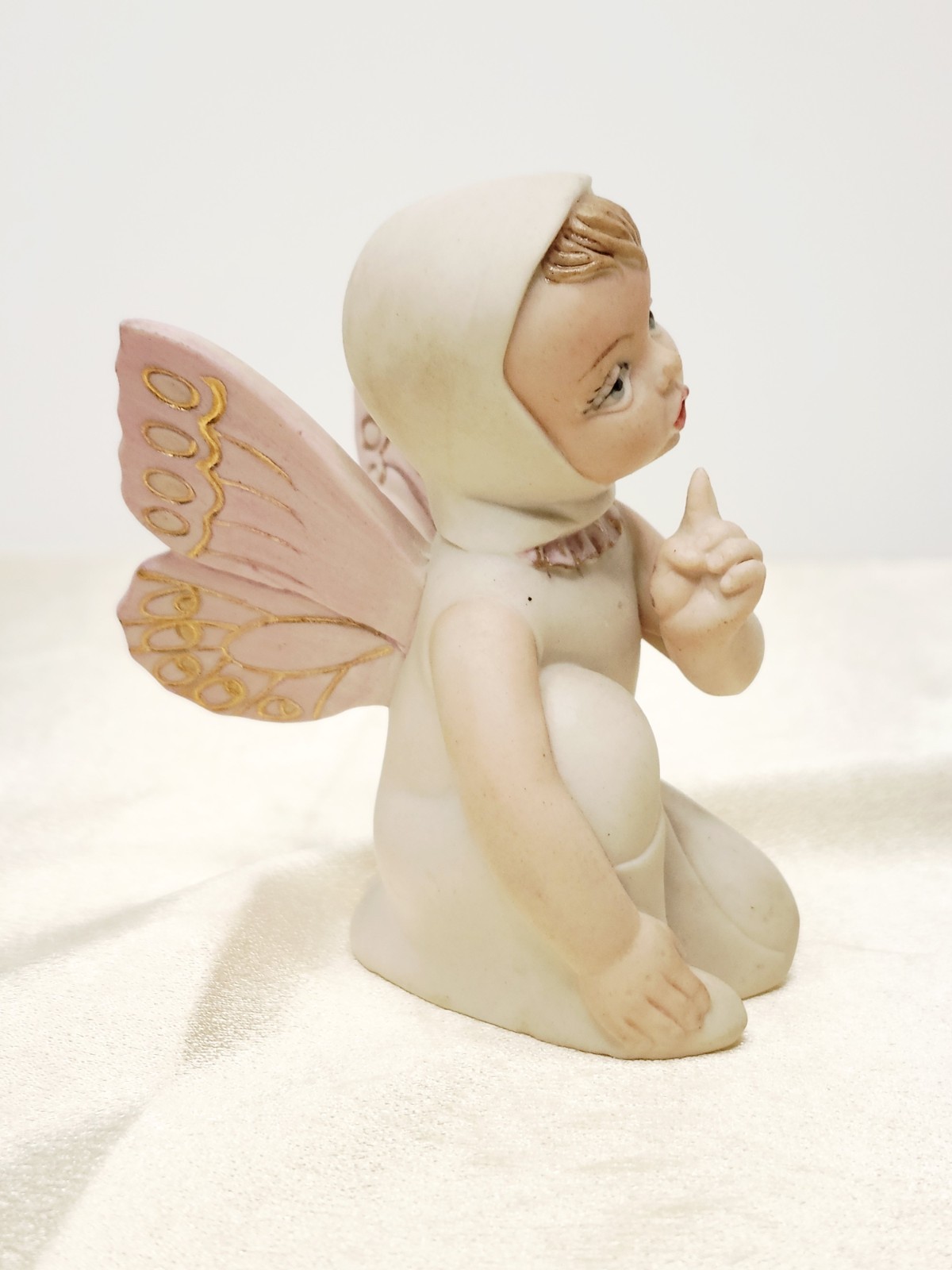 Vintage Matte Porcelain Sugar Baby Butterfly Fairy Figurine – 1950s
