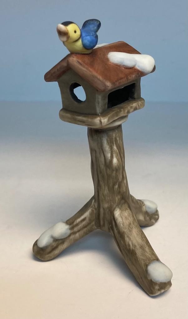 Goebel Winter Accessories Snowman w Broom + Tree + Bird House in Orig Box #21313