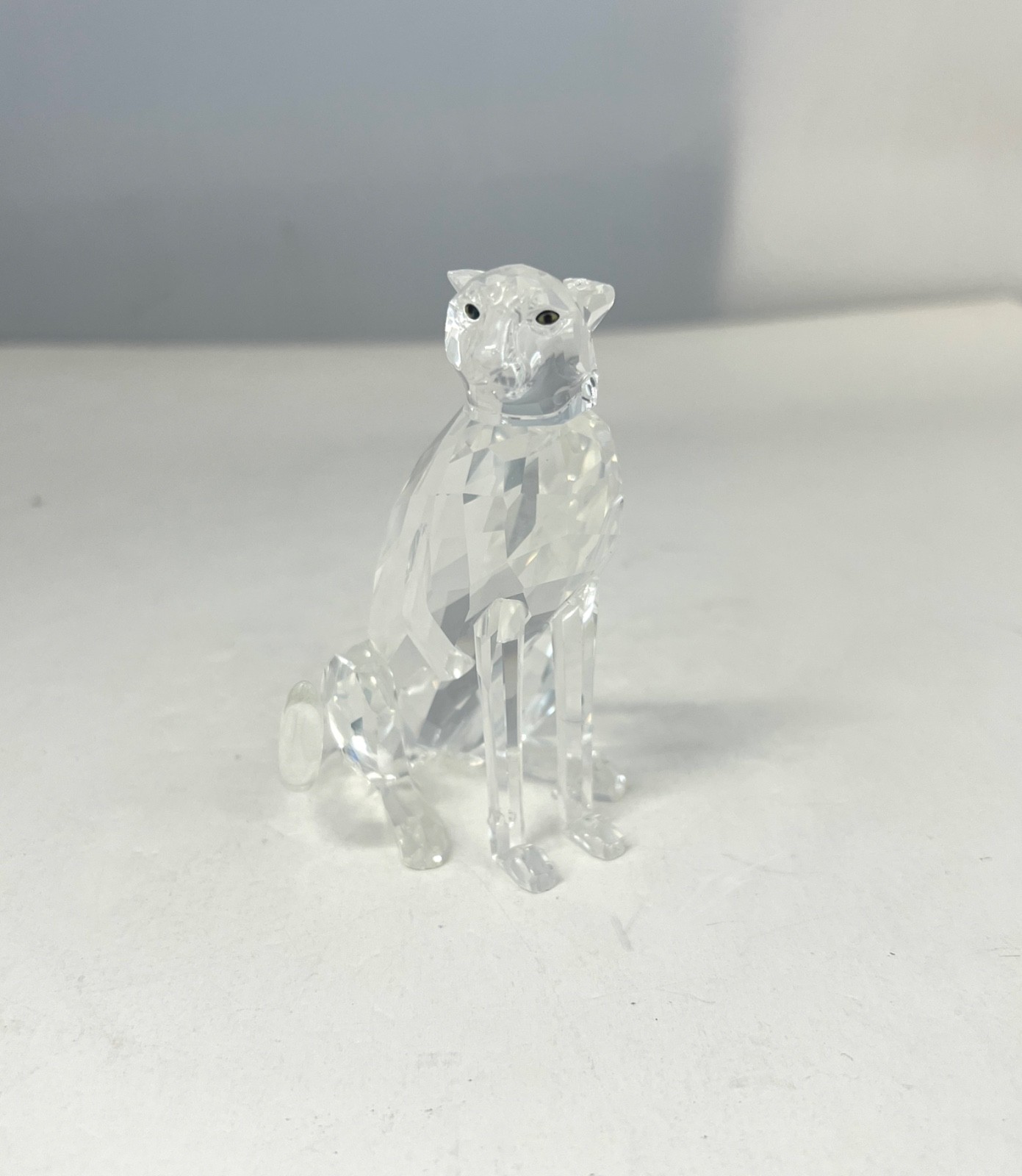 Swarovski Cheetah Crystal Figurine 183225 African Wildlife Collection with Box