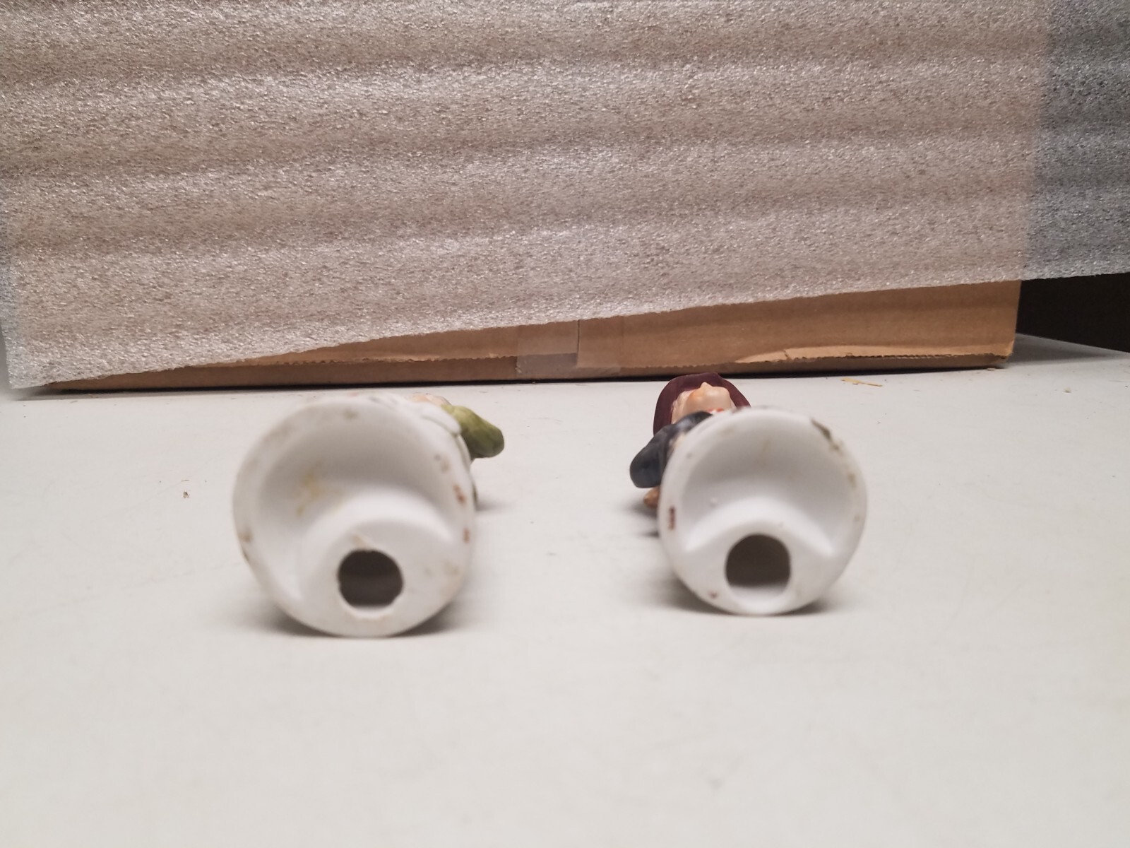 Creamic Old Man and Woman Figurines