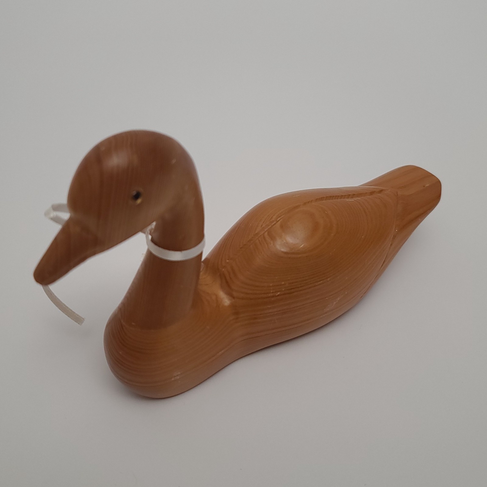 Vintage Wooden Duck Goose Shelf Sitter Figurine 7.25″