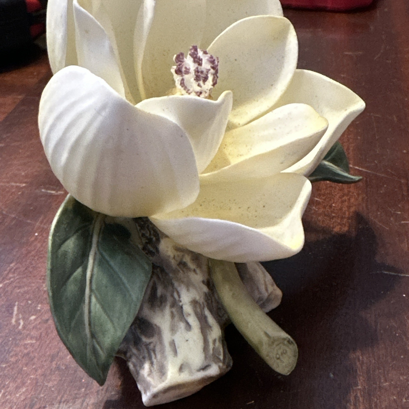Beautiful Lefton Royal Dover Bone China Pale Yellow Orchid Figurine 5.5 In