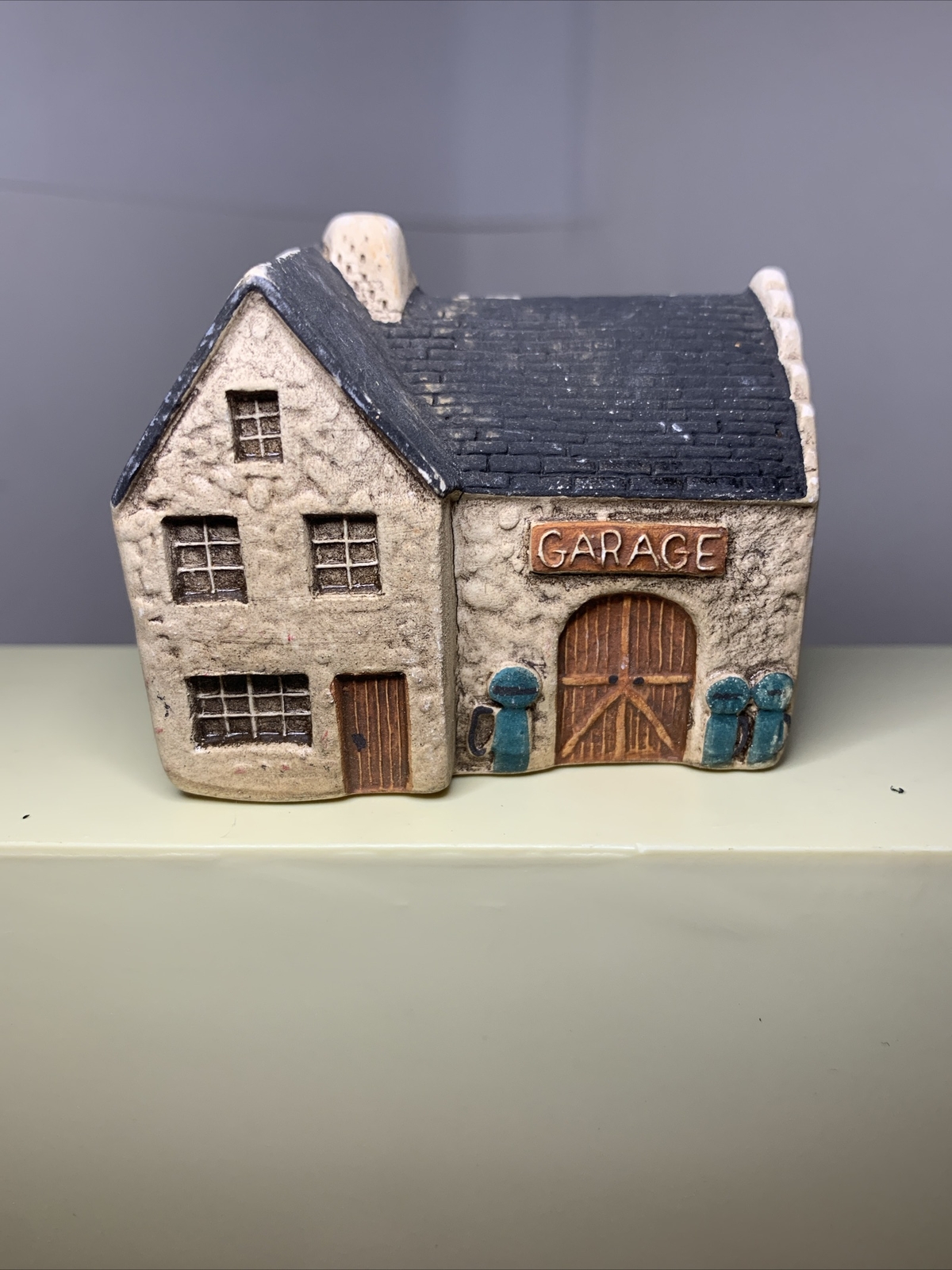Vintage Philip Laureston Ceramic Miniature 724 GARAGE Cottage