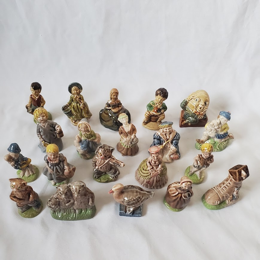 Wade Figurines Nursery Favorites From 1970s | Complete Set of 20 | Large Size