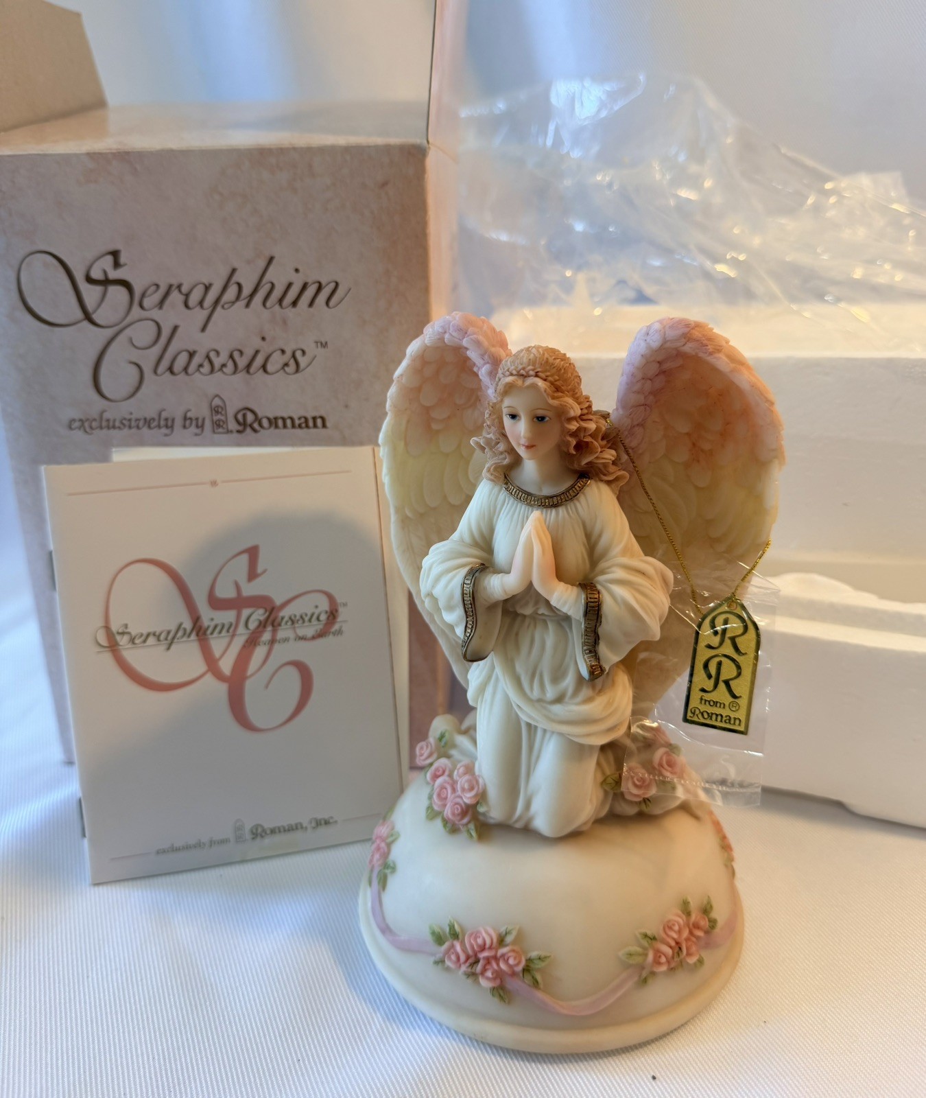 Seraphim Classics Iris Music Box Angel Figurine 1995 Ltd Ed NEW NOS IOB # 78002