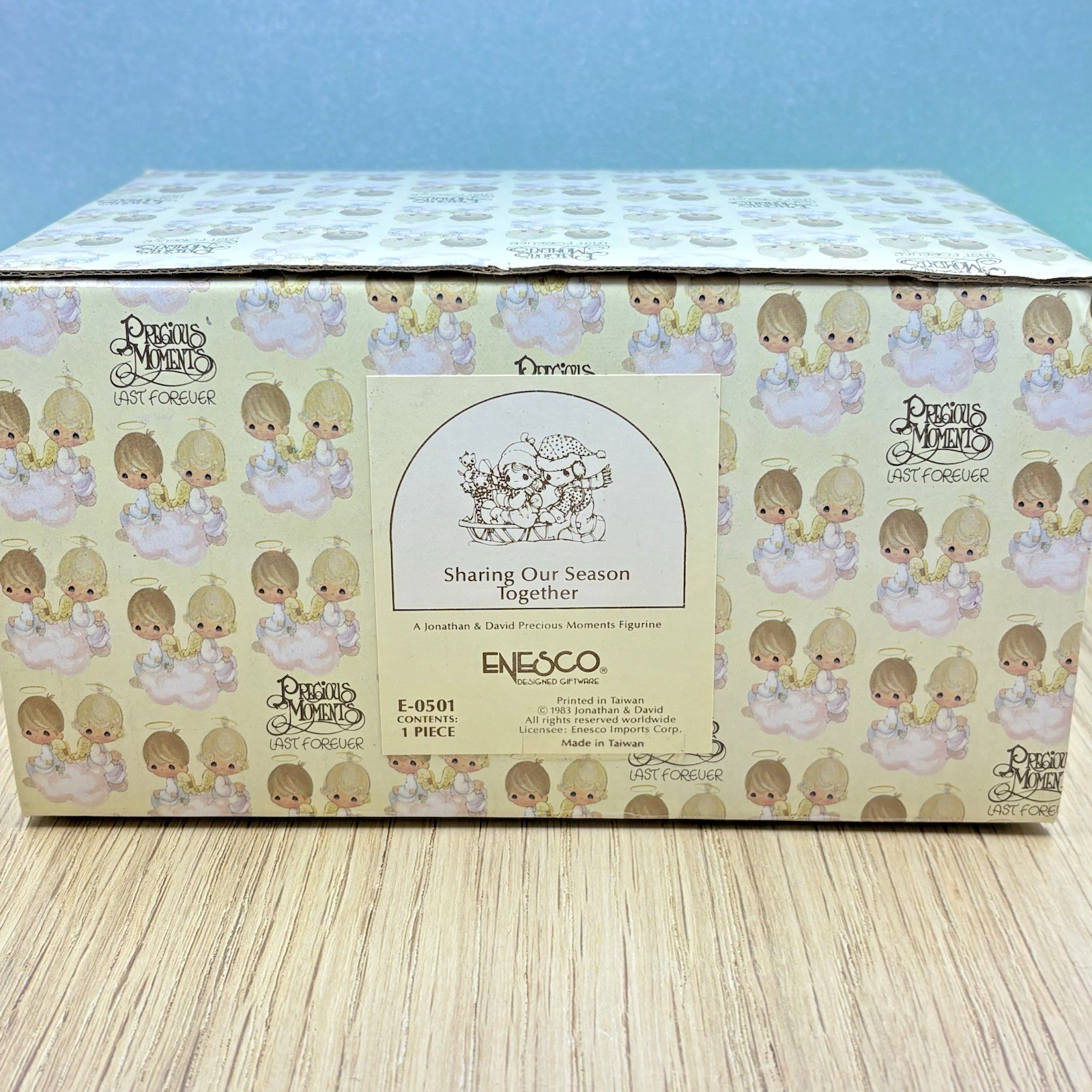 Precious Moments E-0501 “Sharing Our Season Together” Figurines-1983