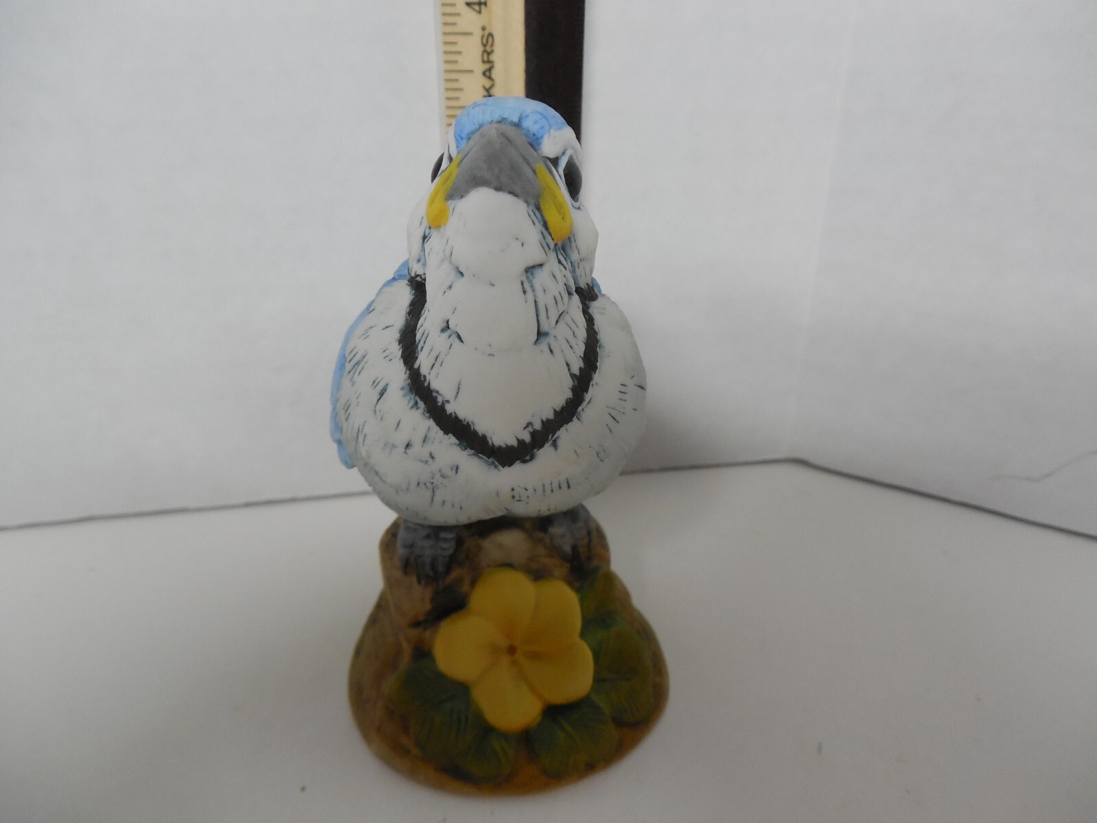 Vintage Andrea by Sadek Baby Blue Jay Bird Porcelain Figurine #6350 3.75 in tall
