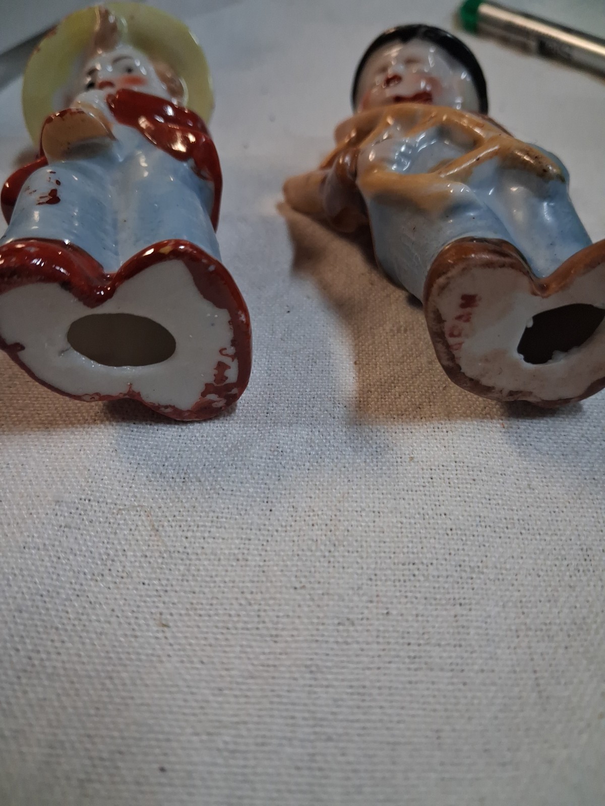 2 Little Boy Figures Made In Japan