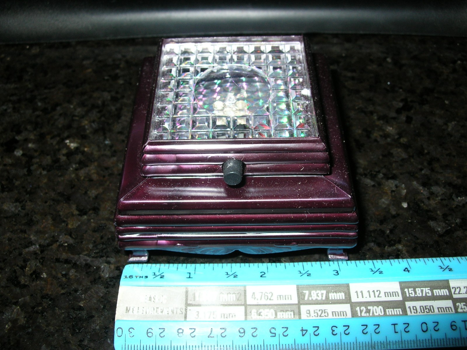 3 Inch Square LED Colored Display Stand Has Four LED’s RED AMBER BLUE GREEN