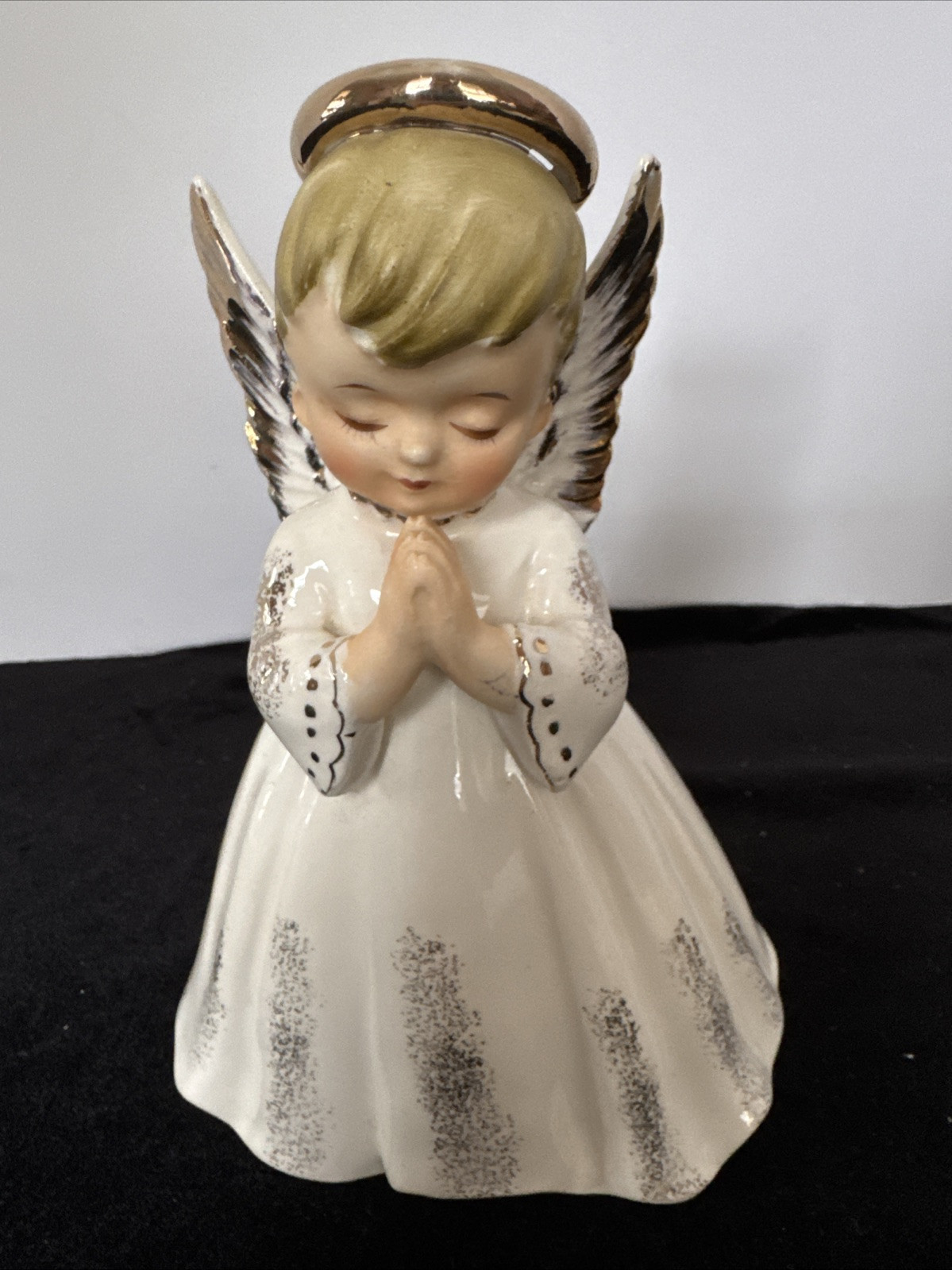 Vintage 1950s Lefton Japan Praying Angle Coin Bank No. 1588 MCM