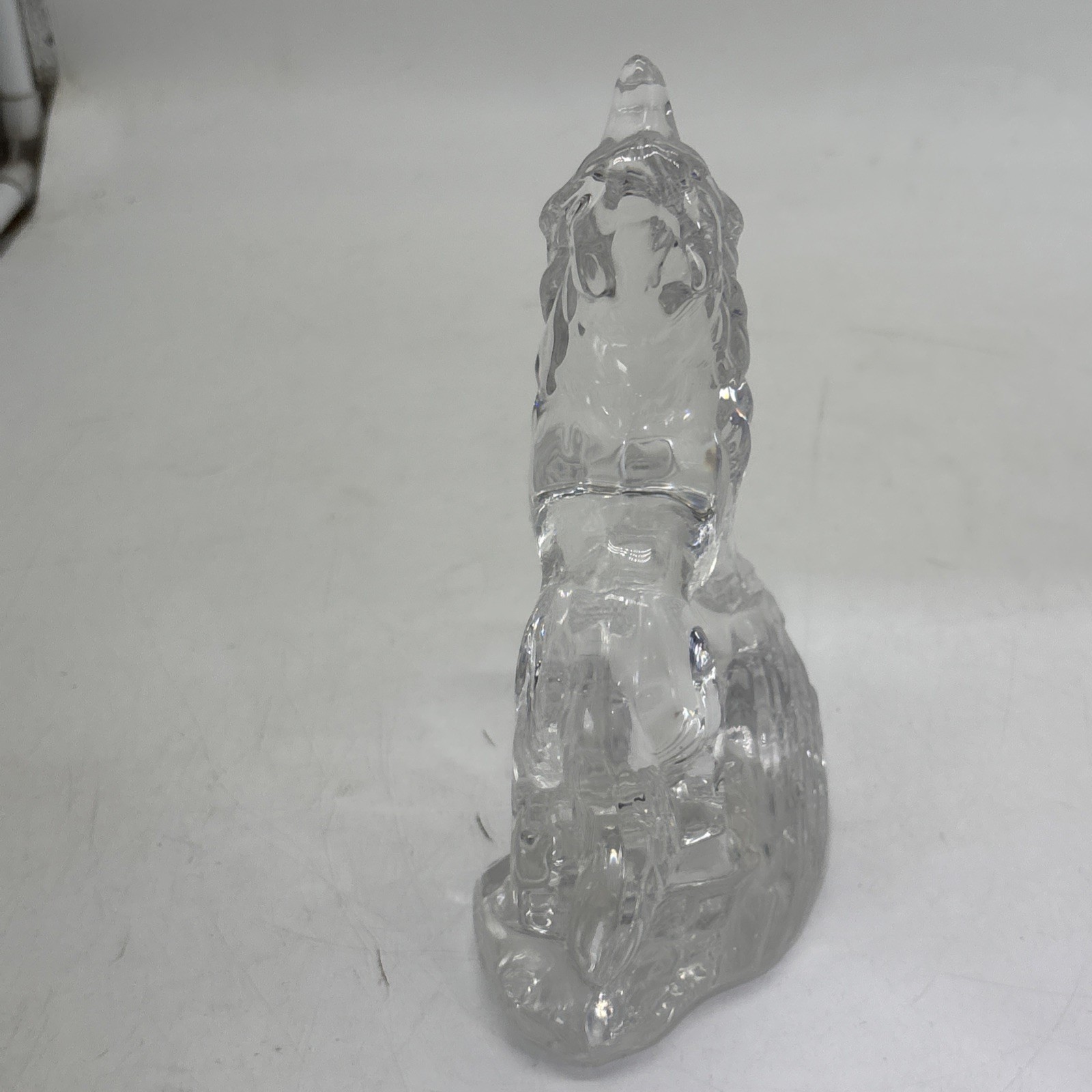 Princess House Wonders of the Wild Lead Crystal Wolf Figurine 7x5x3”